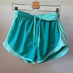 Nike Dri-FIT Teal Running Shorts • Women’s L • Lined • Tennis Pickleball